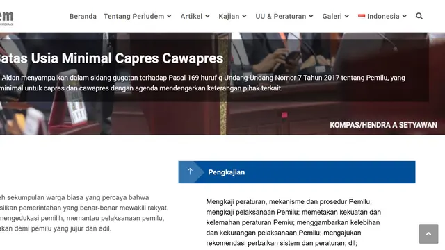 Situs Perludem Diduga Diretas Sindikat Judi Online