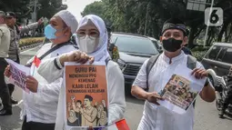 Mereka juga mendesak pemindahan Guru Pendidikan Agama Islam (GPAI) dibawah naungan Kementerian Pendidikan Dasar dan Menengah Kemendikdasmen. (Liputan6.com/Herman Zakharia)