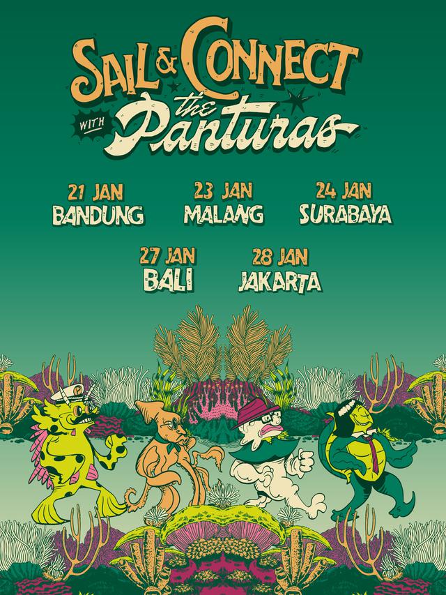 The Panturas Siap Jalani Tur 5 Kota Bertajuk Sail & Connect, Kolaborasi dengan Kolektif-Kolektif Lokal. (ist)