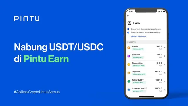 Nabung USDT/USDC di Aplikasi PINTU.