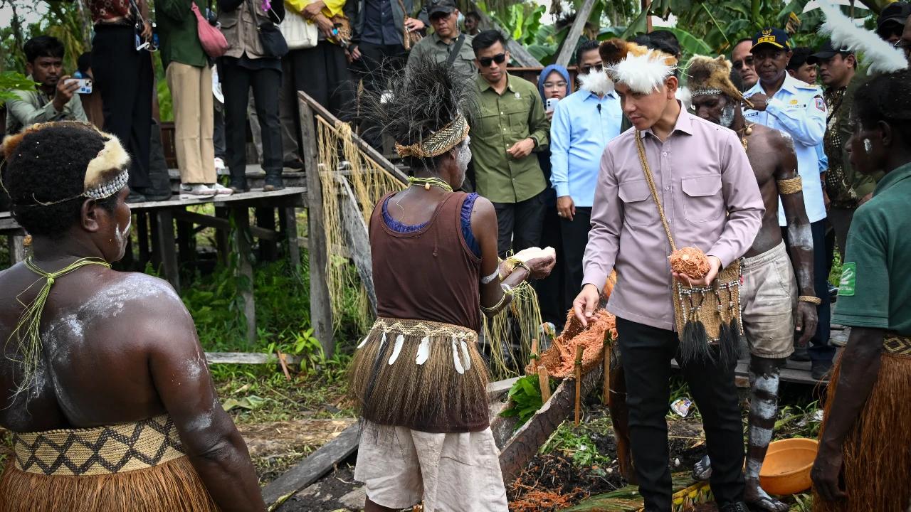 Wapres Tinjau Sekolah Lapang Sagu Asmat, Dorong Hilirisasi Komoditas Unggulan Papua