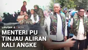 Menteri PU Tinjau Aliran Kali Angke