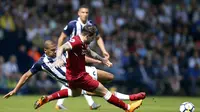 Striker Liverpool Kecewa Setelah Cetak Gol ke Gawang West Bromwich Albion