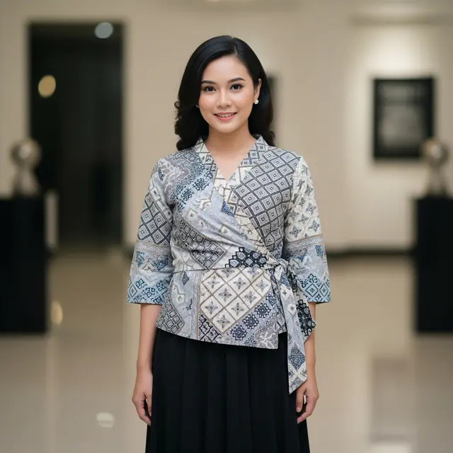 Model Atasan Batik yang Mudah Dipadukan untuk Kerja dan Acara Keluarga (Image by Gemini AI)
