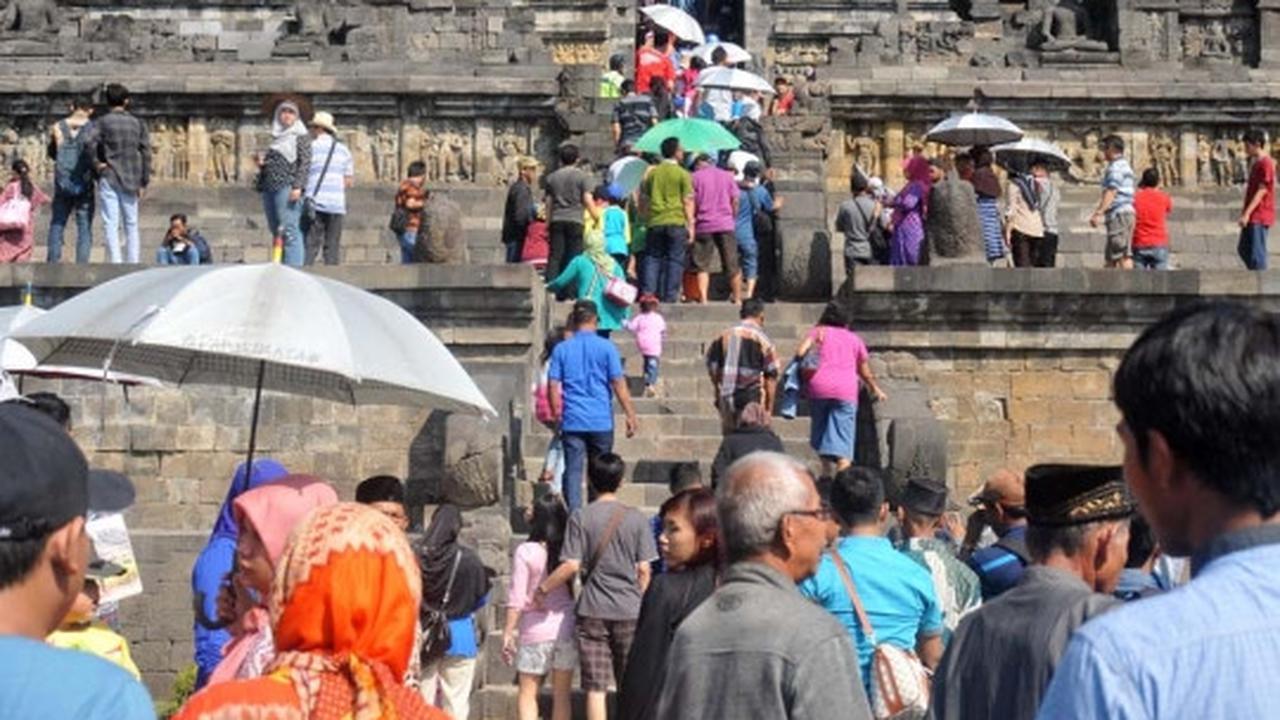 Hari ketiga Lebaran, Candi Borobudur banjir pengunjung
