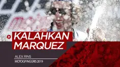 Berita video Alex Rins mengalahkan Marc Marquez di Sirkuit Silverstone, Inggris, mungkin dalam duel paling menegangkan musim 2019, Minggu (25/8/2019).