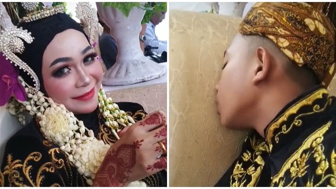 Viral Pendamping Pengantin Tertidur Pulas di Pelaminan, Curi Perhatian Netizen