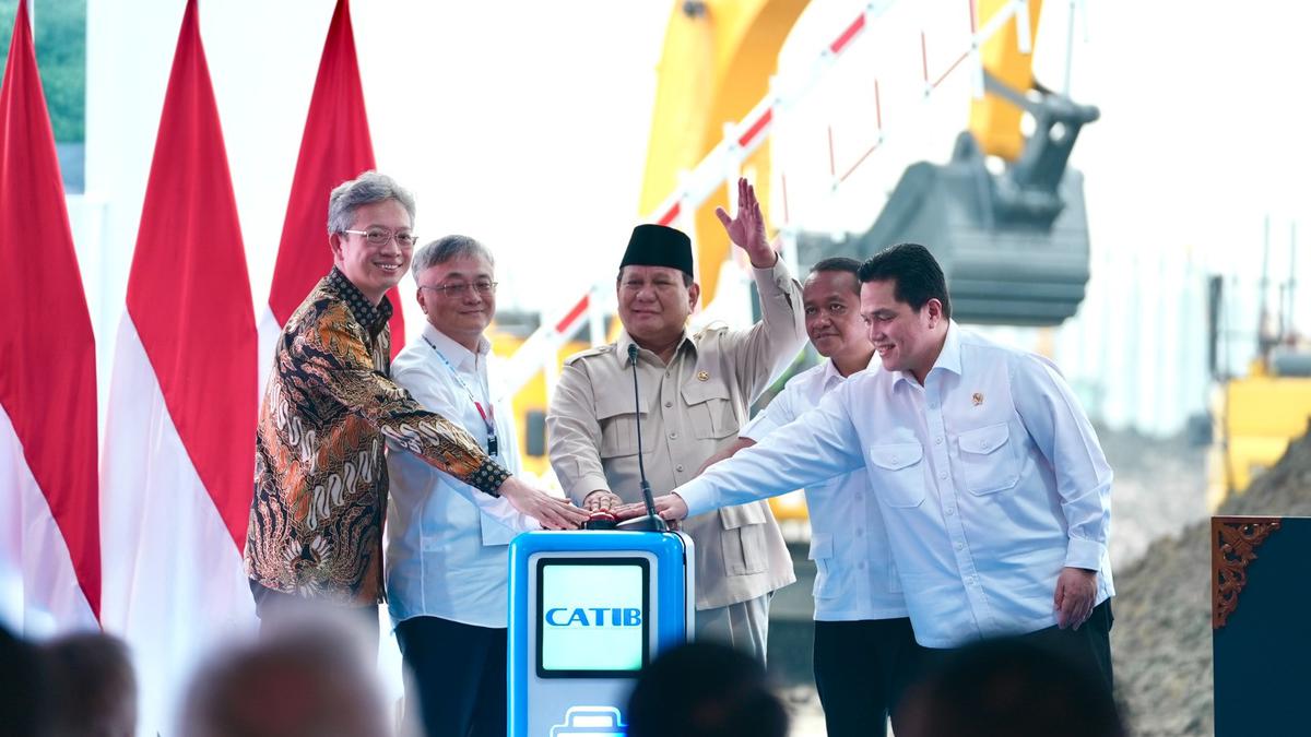 Proyek Ekosistem Baterai Listrik Diresmikan Prabowo, Pertamina NRE Ambil Peran Utama di Industri Hijau