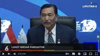 Menteri Koordinator Bidang Kemaritiman dan Investasi (Menko Marves), Luhut Binsar Pandjaitan di sela-sela acara World Water Forum Ke-10 di Nusa Dua, Kabupaten Badung, Bali. (YouTube Liputan6)