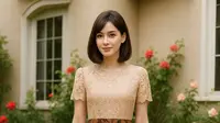 Inspirasi 8 Model Batik A-Line Kombinasi Brokat Casual Formal yang Trendi