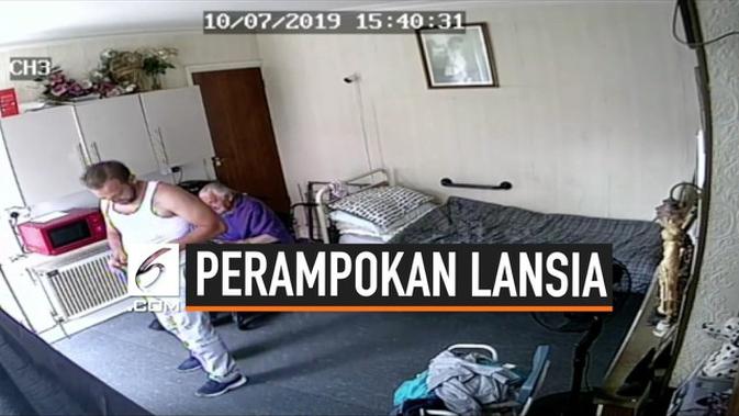 VIDEO: Detik-Detik Perampok Ambil Uang Lansia Penyandang Disabilitas