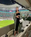 Pacar Cristiano Ronaldo Georgina Rodriguez tampil memukau saat nonton Portugal v Swiss[@georginagio]