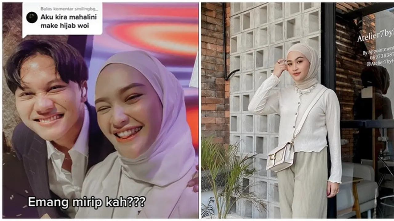 Disebut Mirip Mahalini Versi Hijab, Ini 6 Potret Hera Elvira Viral di TikTok