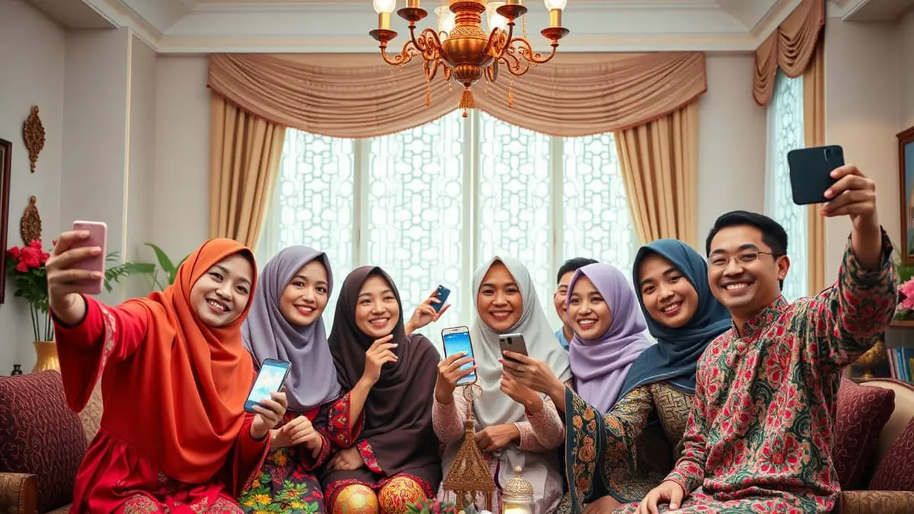 caption foto lebaran