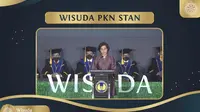 Menteri Keuangan Sri Mulyani saat menyampaikan pidato dalam acara Wisuda PKN STAN 2022 (Foto dok. PKN STAN via Youtube)