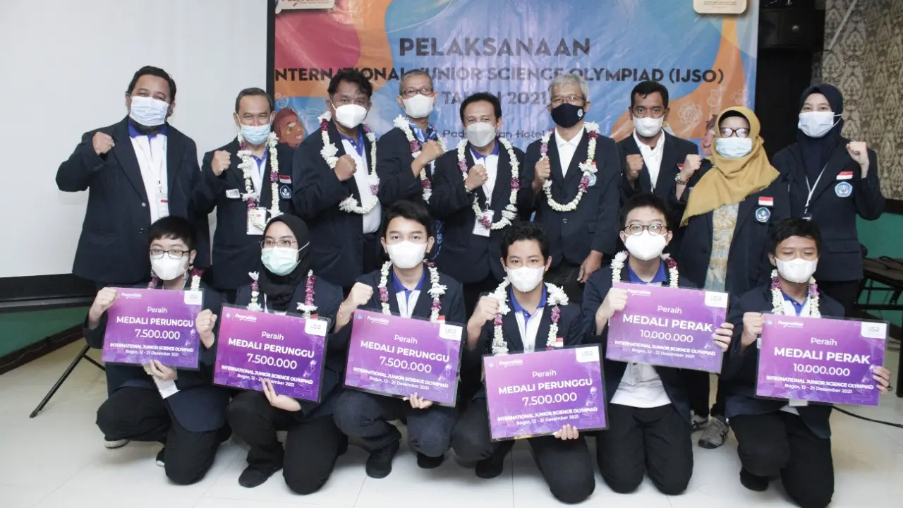 Indonesia menyabet 6 medali di ajang IJSO 2021. (Istimewa)