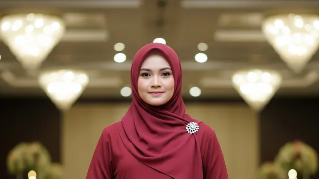 Gamis Batik Wollycrepe Syar’i Jatuh Elegan