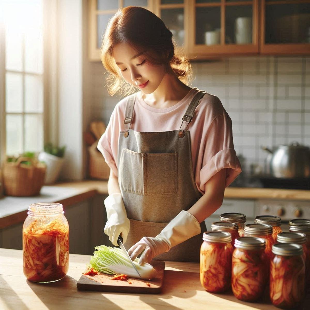 Ilustrasi Membuat Kimchi