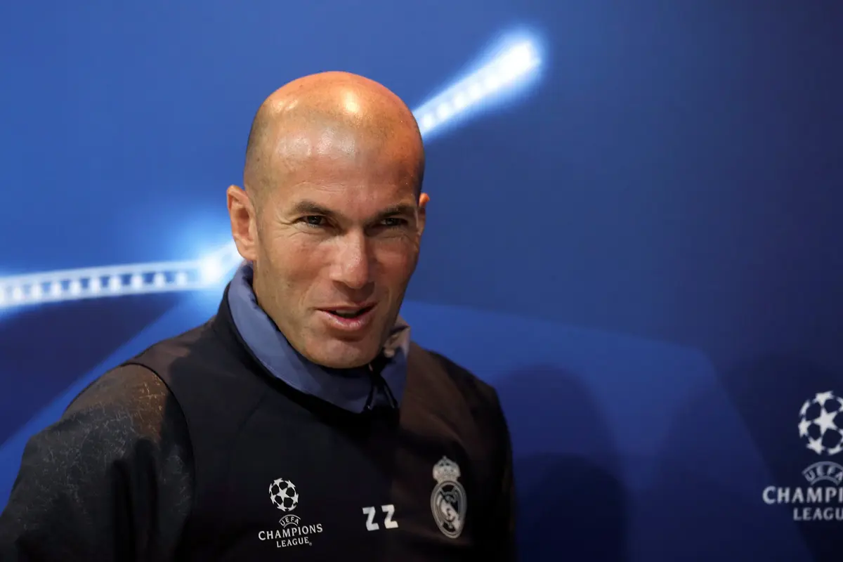 Pelatih Real Madrid Zinedine Zidane (REUTERS/Sergio Perez)