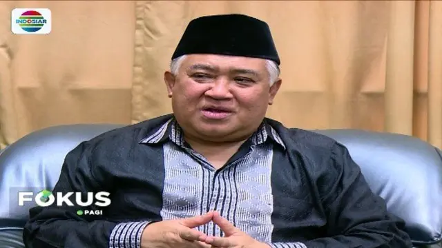 Soal fenomena orang gila serang pemuka agama, Din Syamsuddin meminta agar masyarakat tidak terprovokasi.