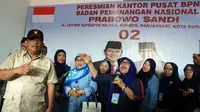 Ketua BPN Prabowo-Sandi, Djoko Santoso saat meresmikan kantor pusat BPN Prabowo-Sandi di Solo, Jumat (11/1).(Liputan6.com/Fajar Abrori)