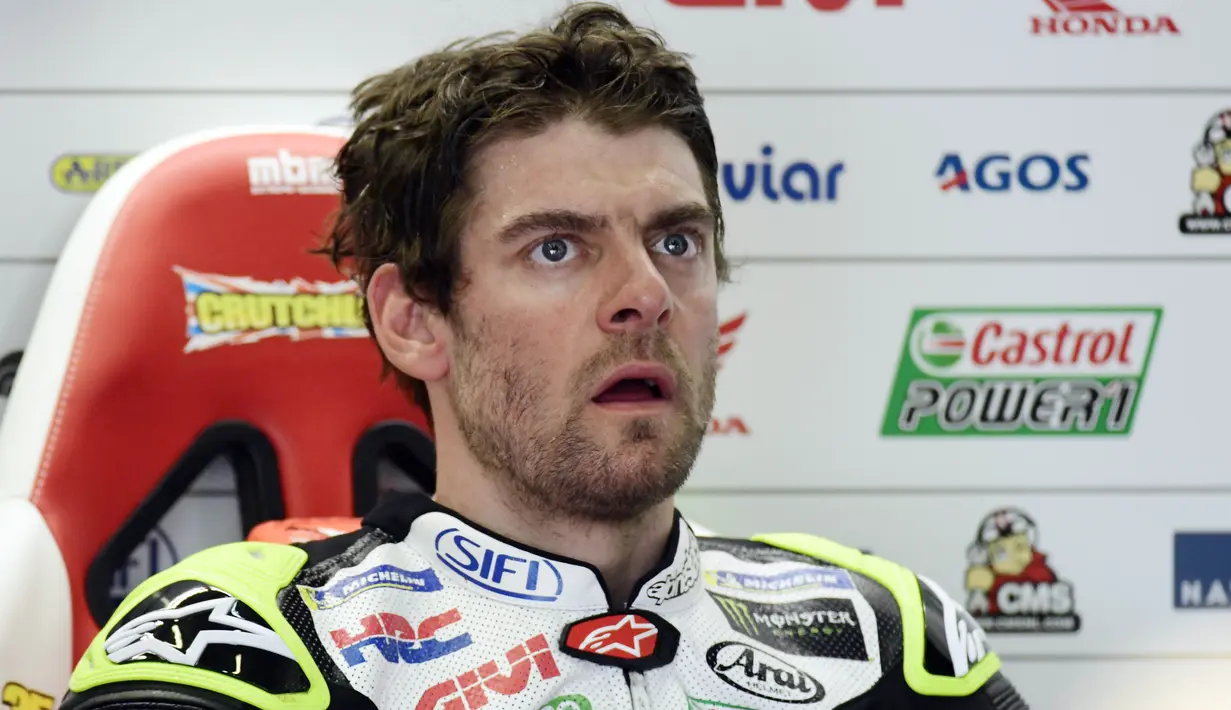 6. Cal Crutchlow (Honda) - 69 Poin. (AFP/Javier Soriano)