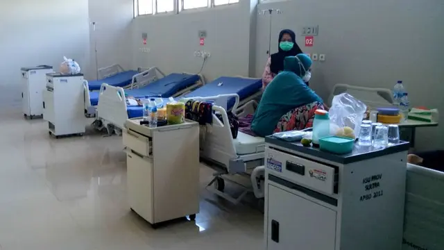 Ruang isolasi yang disiapkan pihak RSUD Bahteramas Sulawesi Tenggara untuk pasien virus Corona, Rabu (29/1/2020).(Liputan6.com/Ahmad Akbar Fua)
