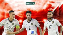 Jay Idzes, Calvin Verdonk, Kevin Diks, Timnas Indonesia. (Bola.com/Wiwig Prayugi)