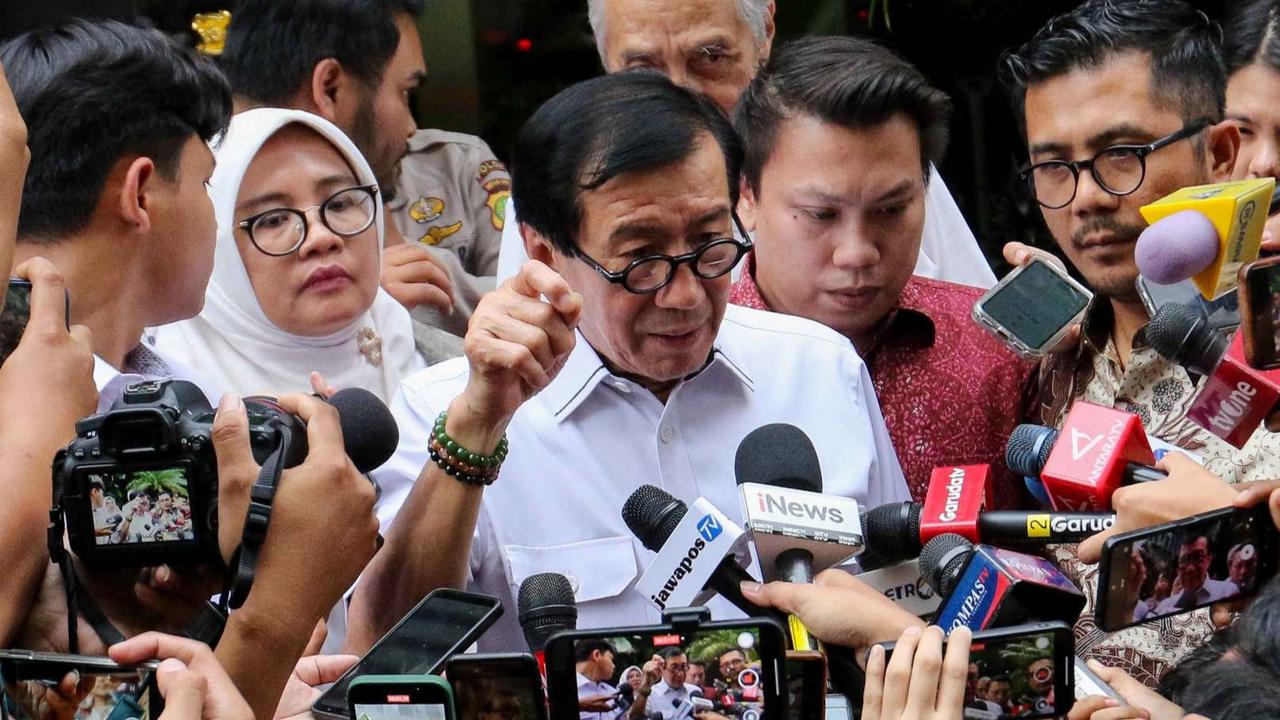 Yasonna Laoly usai diperiksa KPK terkait kasus Harun Masiku
