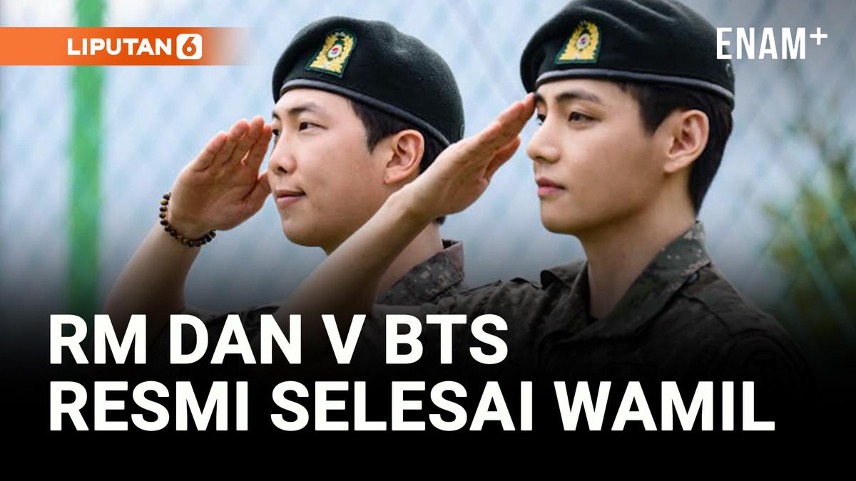 VIDEO: RM dan V BTS Resmi Selesai Wamil, Disambut Meriah oleh Ratusan Army dari Berbagai Negara