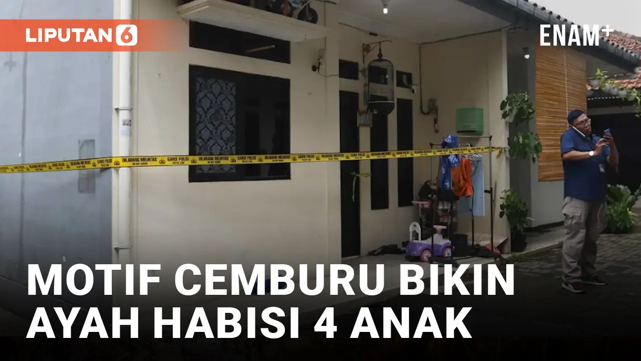 Rasa Cemburu Terhadap Istri Picu Ayah Habisi Empat Anak di Jagakarsa