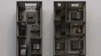 7 Desain Rumah 6x15 2 Lantai 4 Kamar Tidur, Nyaman untuk Hunian Keluarga Modern 2025
