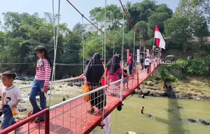 Jembatan Warisan Belanda di Sukabumi Akhirnya Berfungsi Lagi