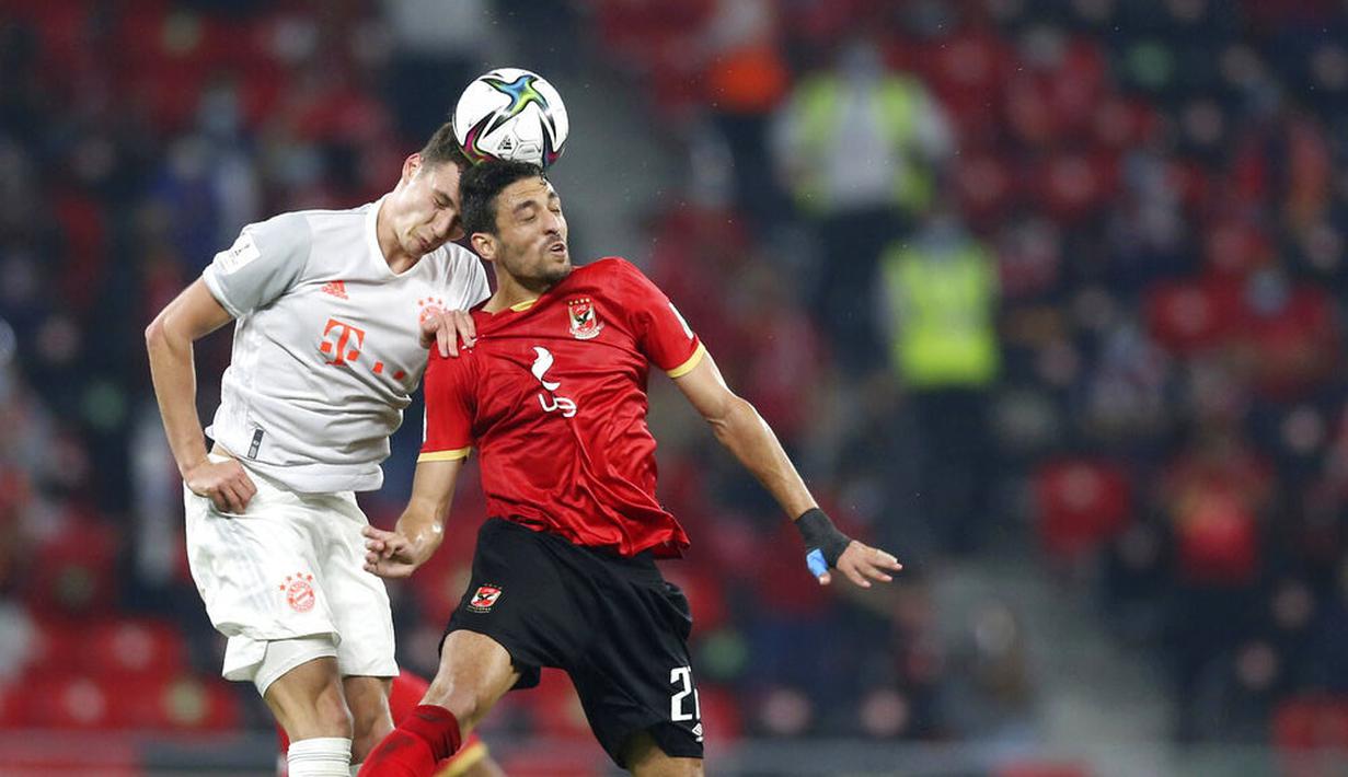 Statistik mencatat, pasukan Hans-Dieter Flick mendominasi jalannya laga dengan penguasaan bola mencapai 65 persen. (AP Photo/Hussein Sayed)