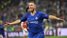 Eden Hazard. Gelandang serang asal Belgia ini didatangkan Chelsea dari Lille pada awal musim 2012/2013. Total 7 musim, ia tampil dalam 352 laga dengan torehan 110 gol dan 92 assist. Pemain dengan dribble dan umpan mumpuni ini dilepas ke Real Madrid pada awal 2019/2020. (Foto: AFP/Kirill Kudryavtsev)