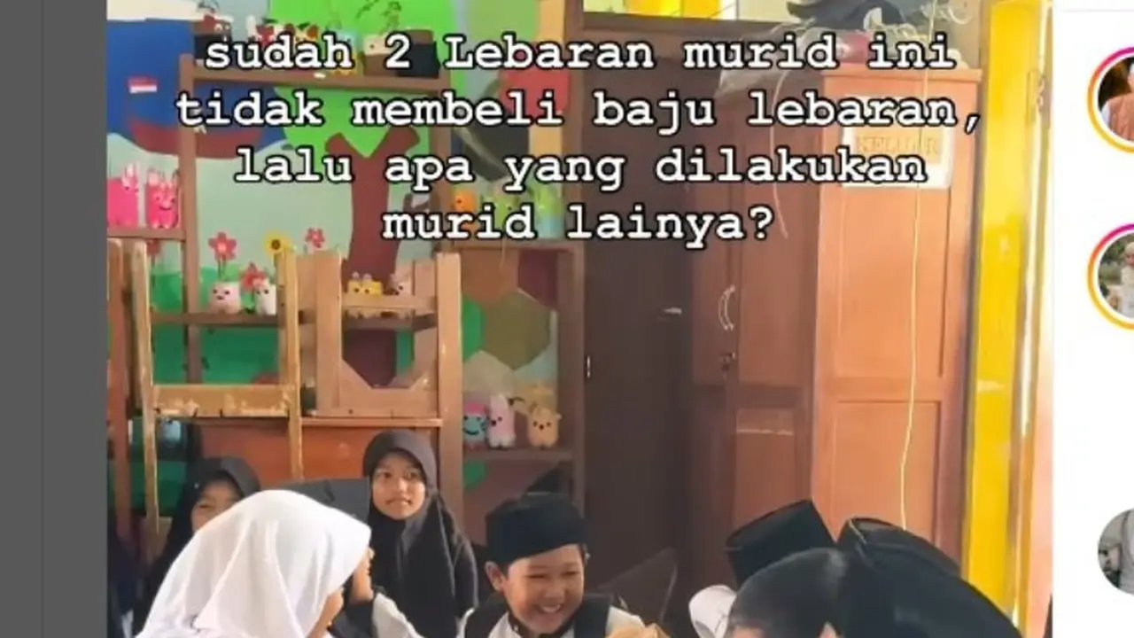 Viral Siswa Dibelikan Baju Lebaran Baru oleh Teman-Teman Sekelasnya