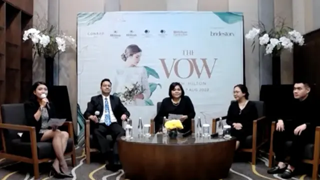 Konferensi pers virtual The Vow with Hilton