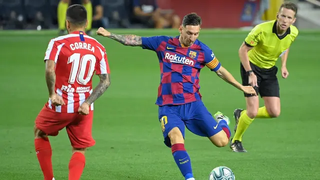 Striker Barcelona, Lionel Messi (LLUIS GENE / AFP)