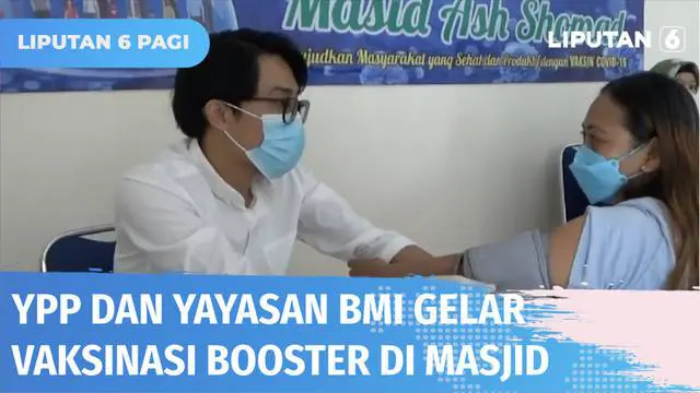 Kegiatan vaksinasi booster yang diadakan YPP SCTV-Indosiar dan Yayasan Bahtera Maju Indonesia di Masjid Ash Shomad disambut antusias oleh warga. Terlebih kegiatan ini juga membantu masyarakat yang akan mudik.
