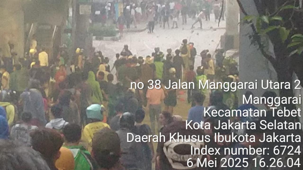 Tawuran Kembali Pecah di Manggarai