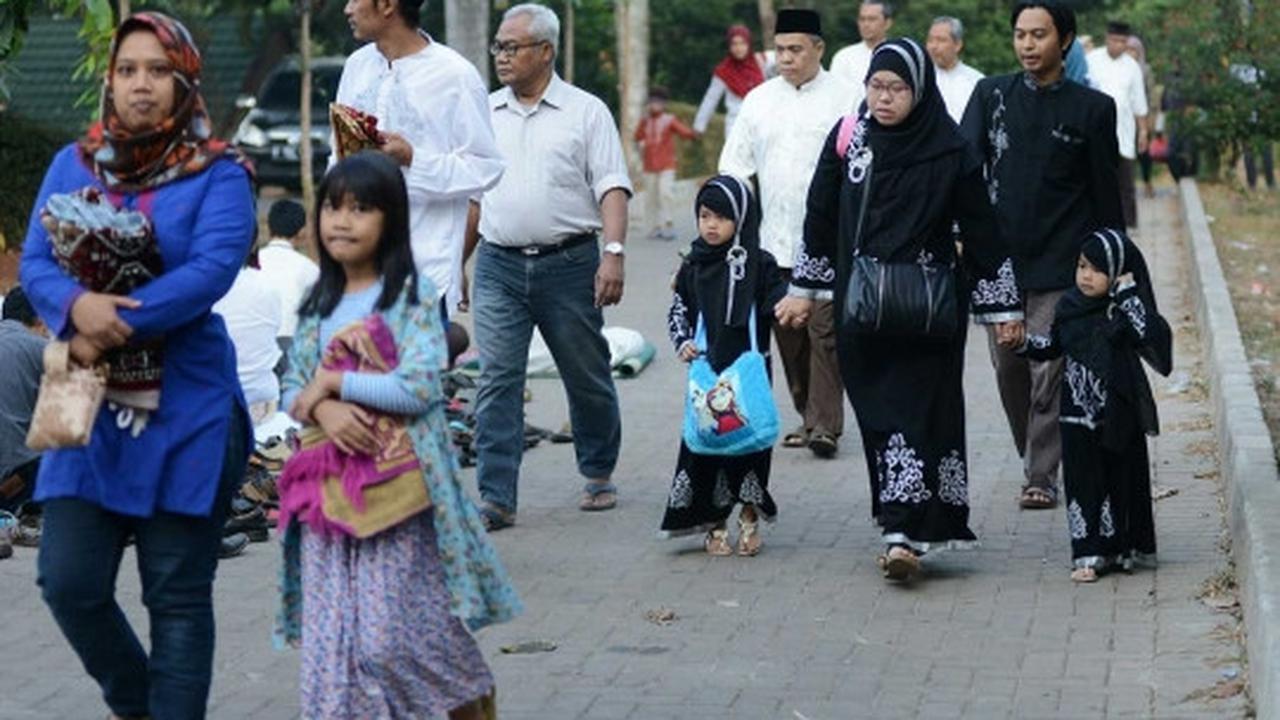 Jemaah Muhammadiyah salat Idul Adha di Ciputat