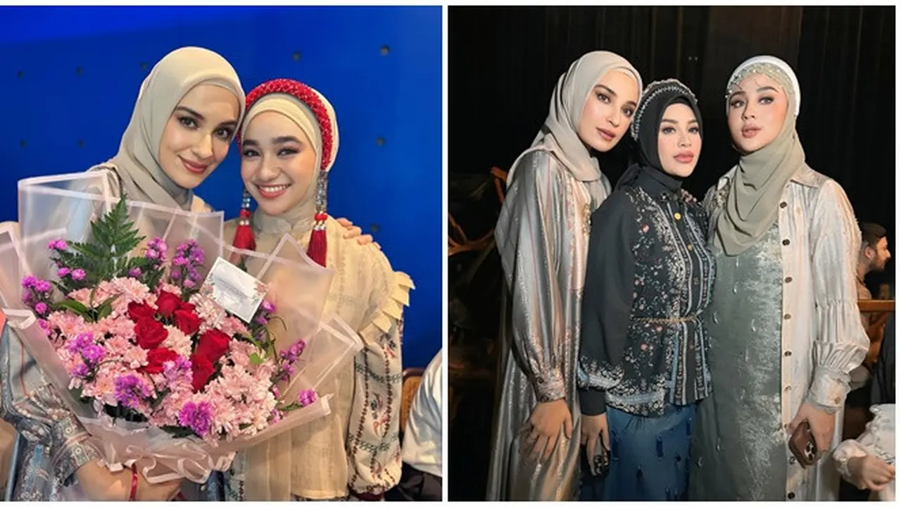 6 Potret Shireen Sungkar Bareng Model Reflection Ramadan Show 2025 di Balik Layar