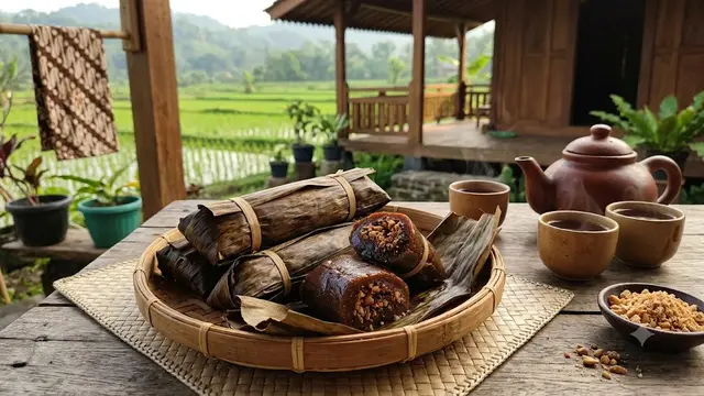 Cara Membuat Kue Lompong Sagu Minang Panggang Teflon yang Kenyal dan Legit