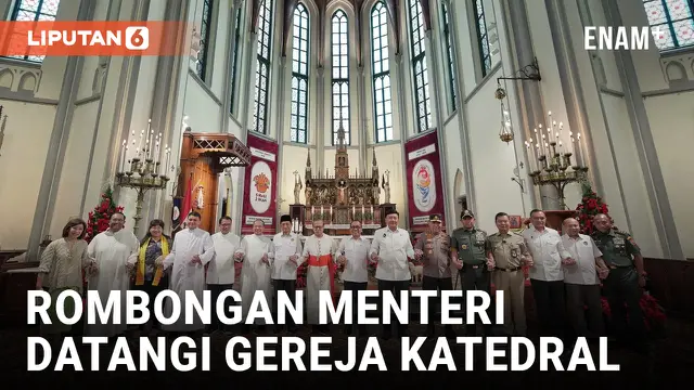 VIDEO: Rombongan Menteri Datangi Gereja Katedral Pastikan Perayaan Natal 2024 Aman
