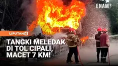 Sebuah truk tangki pengangkut tiner terbakar hebat di ruas Tol Cipali tepatnya di Kilometer 185, Kecamatan Gempol, Kabupaten Cirebon, Rabu pagi. Kebakaran yang diduga dipicu panasnya kampas rem belakang itu sempat menimbulkan ledakan dan kepulan asap...