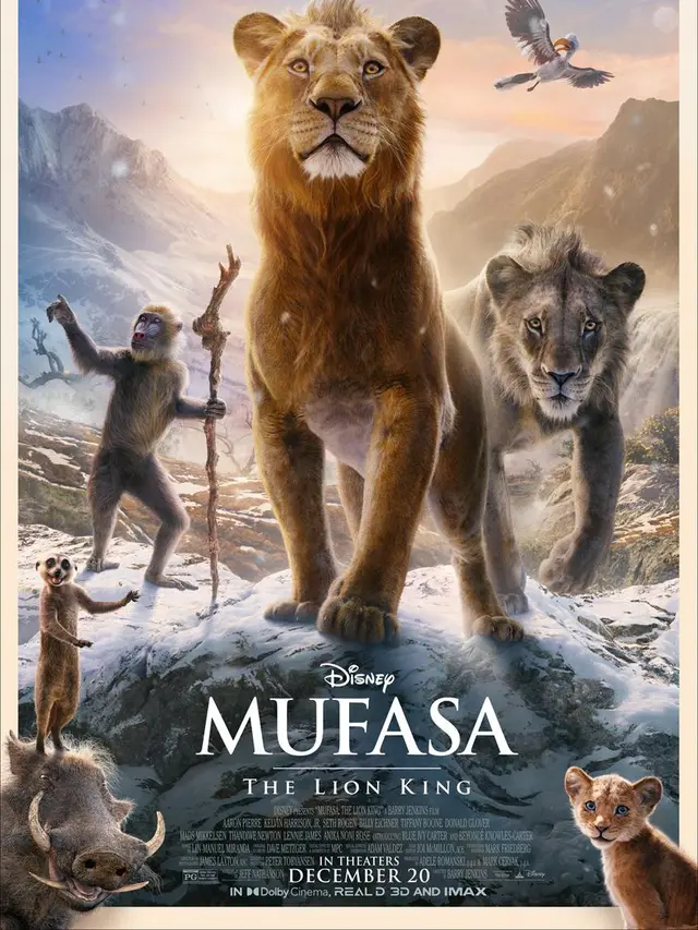 Poster Mufasa: The Lion King. (Disney via IMDb)