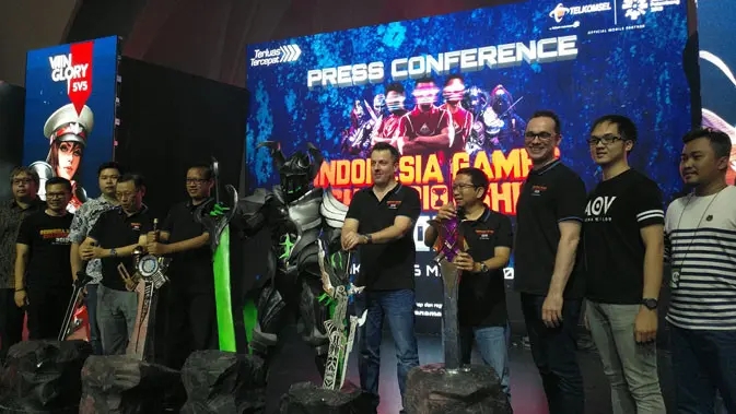 Telkomsel Gelar Indonesia Games Championship 2018. Liputan6.com/ Agustinus Mario Damar