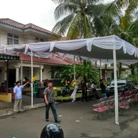 Kediaman Inao Jiro di kawasan Tangerang Selatan yang juga lokasi bunuh diri manajer teater JKT48. (Adrian Putra/Bintang.com)