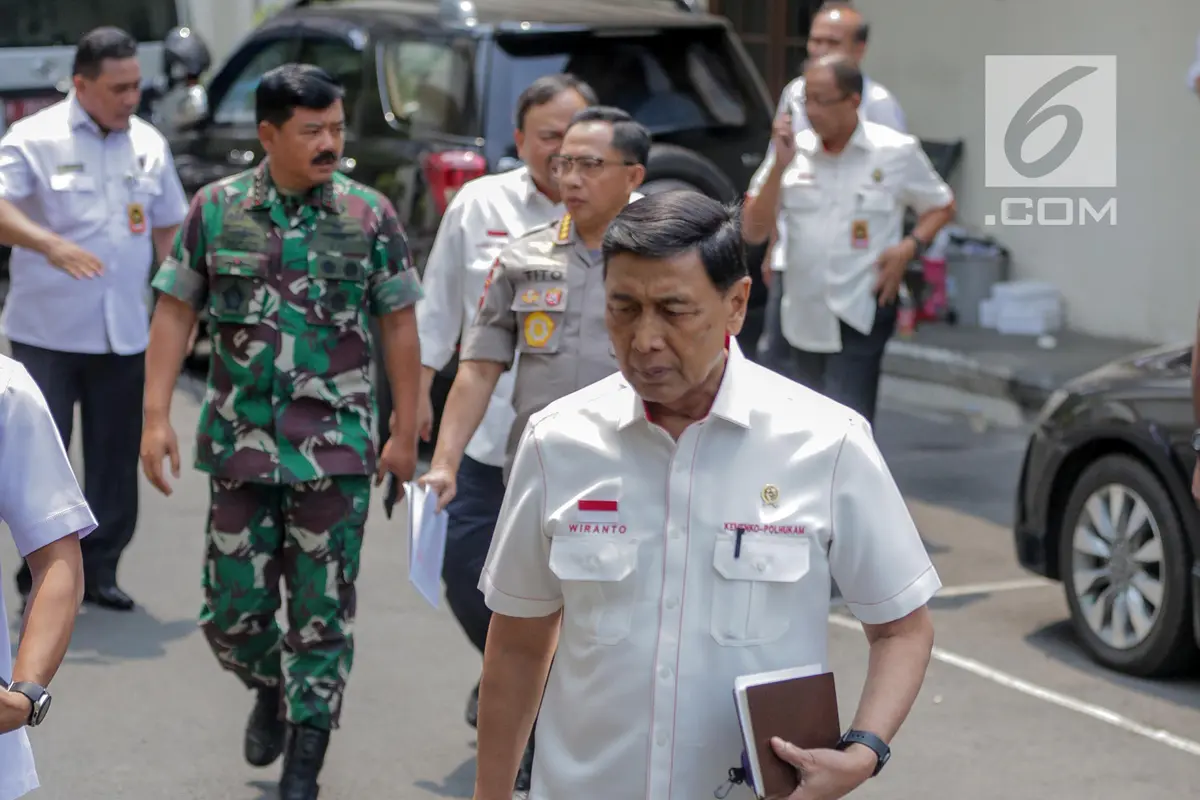 Bersama Panglima TNI dan Kapolri, Wiranto Bahas RUU KUHP hingga Karhutla