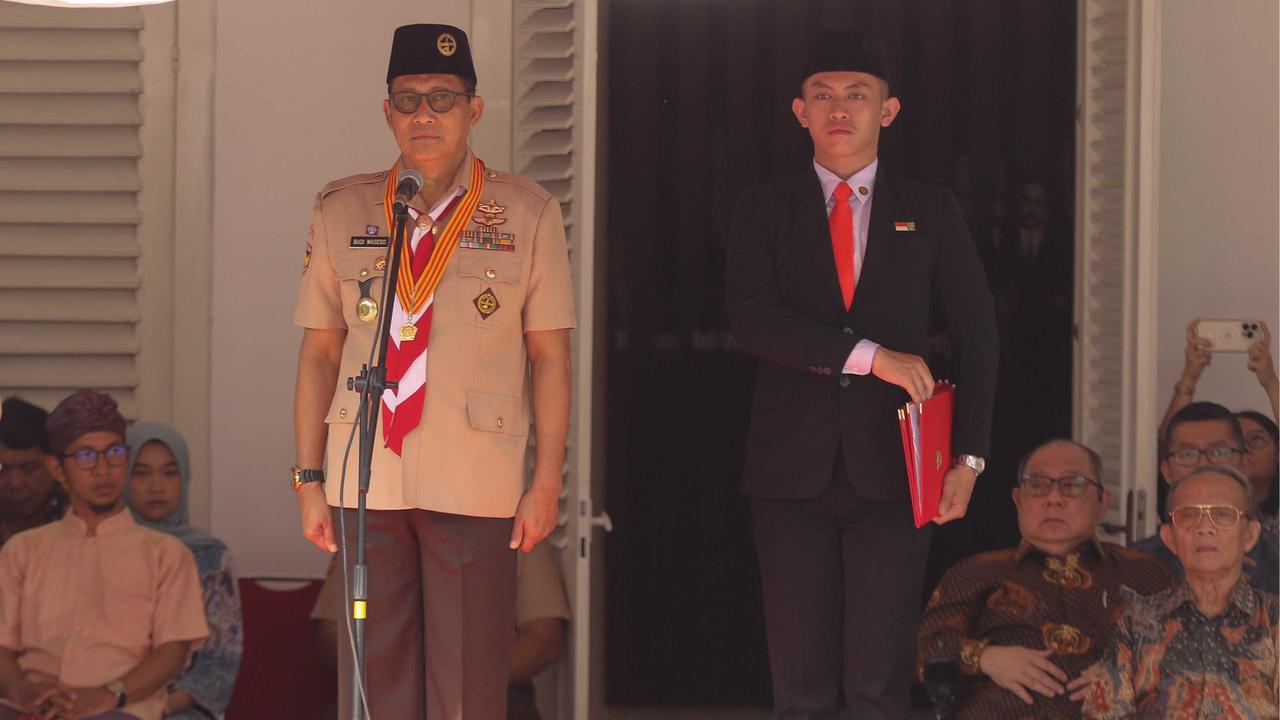 Upacara Sumpah Pemuda di Museum Sumpah Pemuda